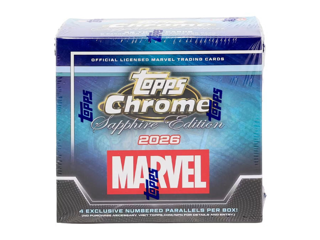 2026 Topps Chrome Marvel Comics Sapphire Trading Cards