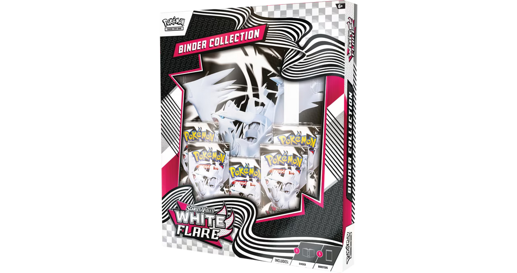Pokemon Scarlet and Violet - White Flare Binder Collection Trading Cards