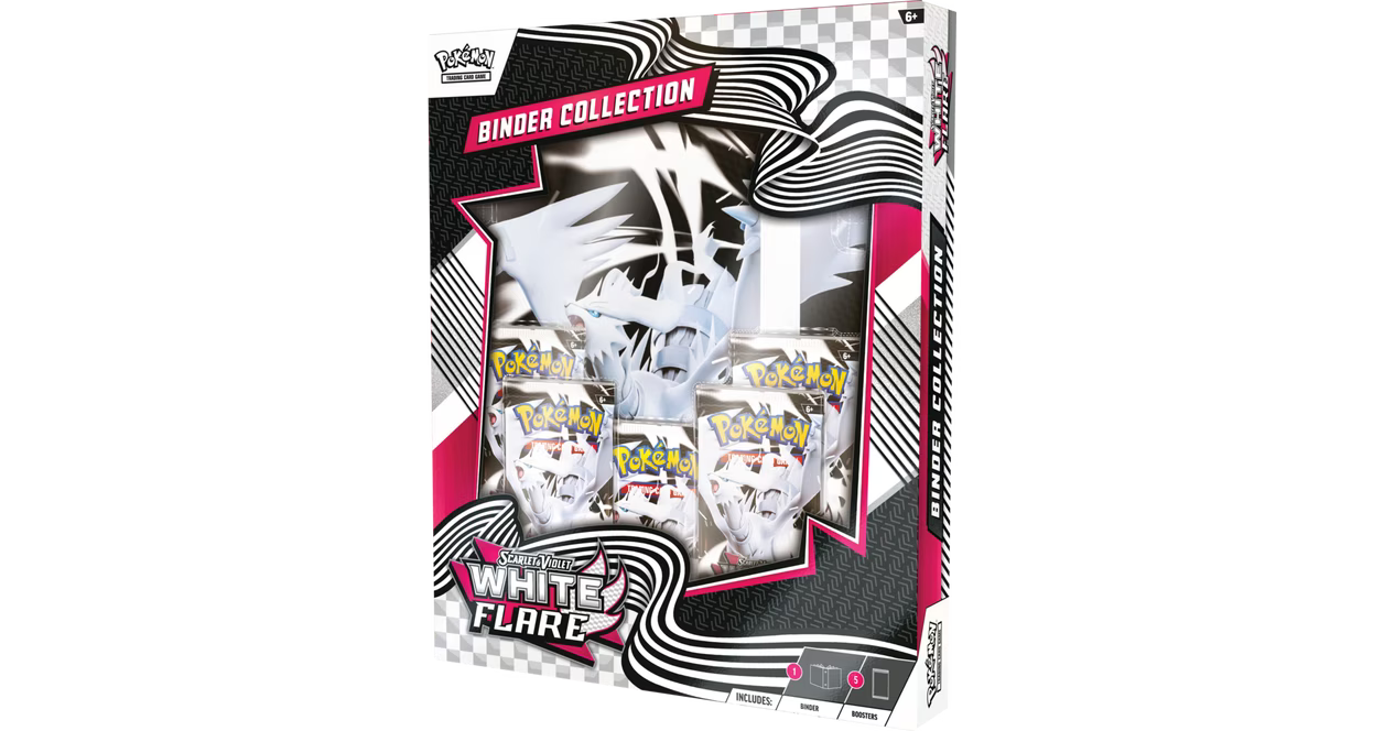 Pokemon Scarlet and Violet - White Flare Binder Collection Trading Cards