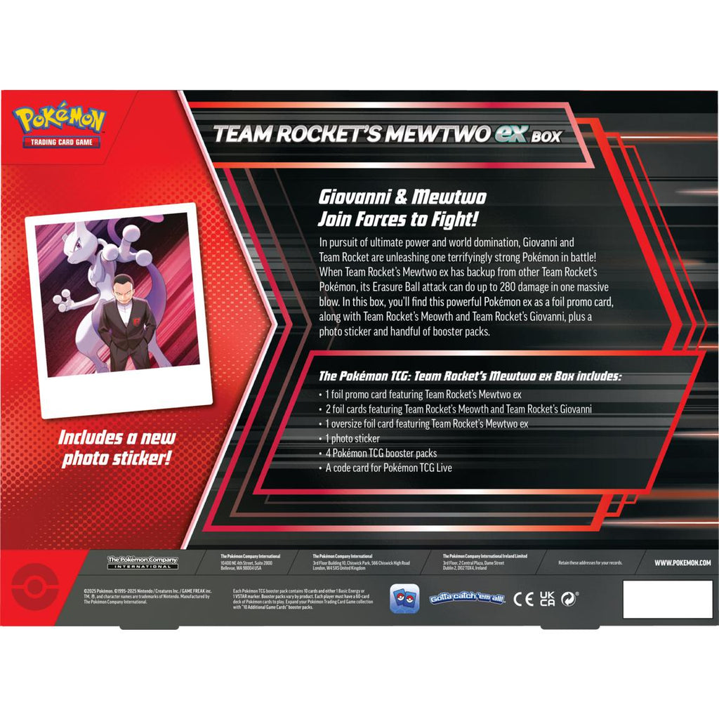 Pokemon Team Rocket's Mewtwo ex Box Trading Cards