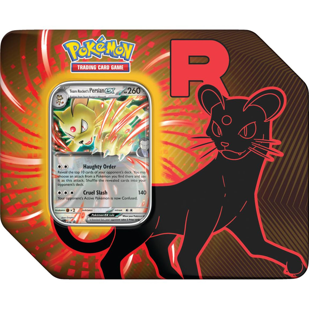 Pokemon Team Rocket Tin Trading Cards