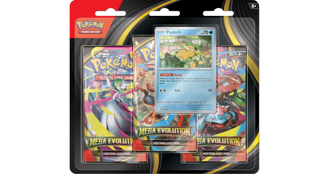 Pokemon Mega Evolution 3-Pack Blister Trading Cards