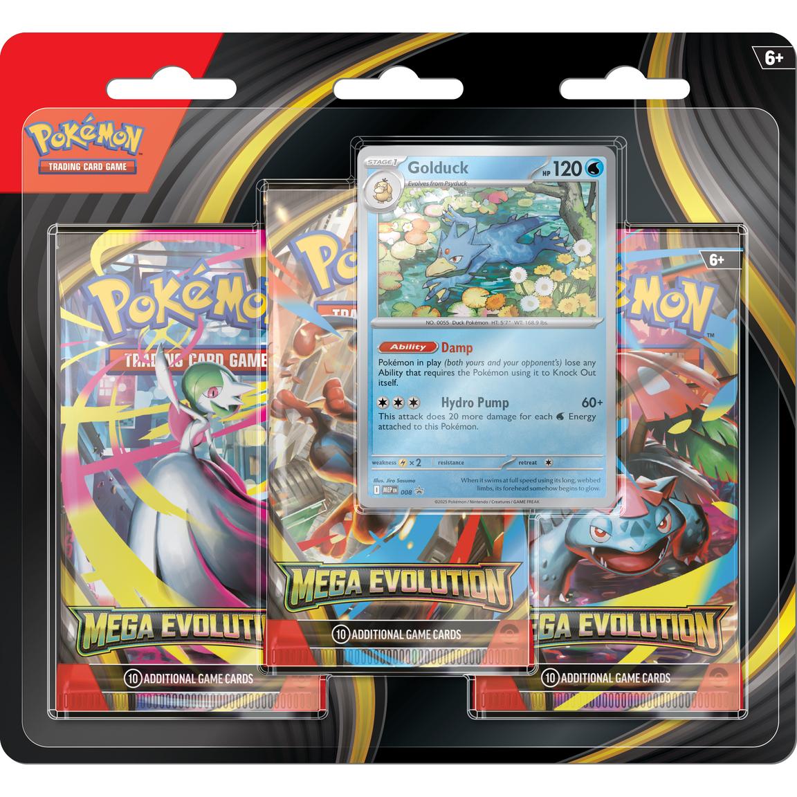 Pokemon Mega Evolution 3-Pack Blister Trading Cards