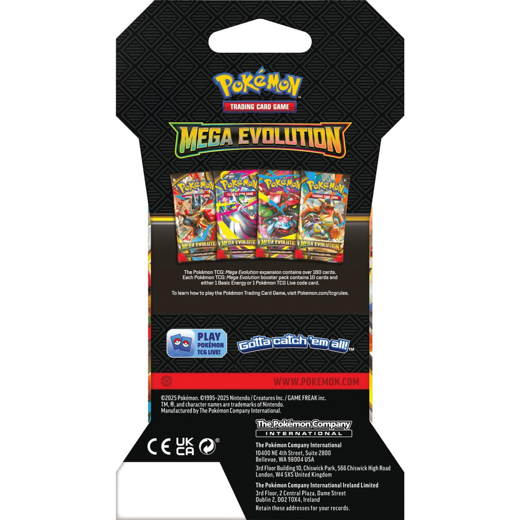 Pokemon Mega Evolution Sleeved Booster Trading Cards