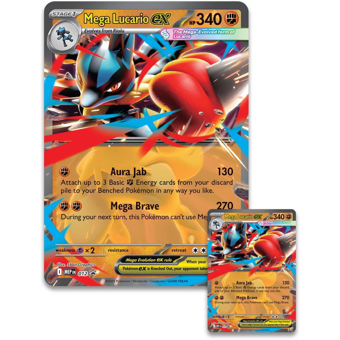 Pokemon Mega Lucario ex Figure Collection Trading Cards