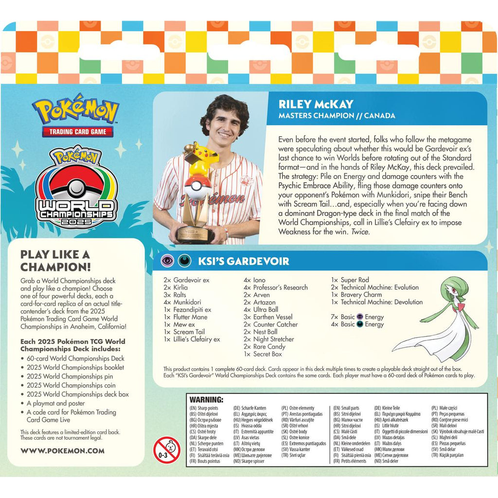 2025 Pokemon World Championship Deck Trading Cards