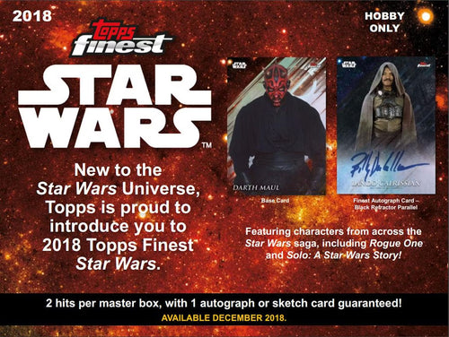 2018 Topps Finest Star Wars Hobby Trading Cards