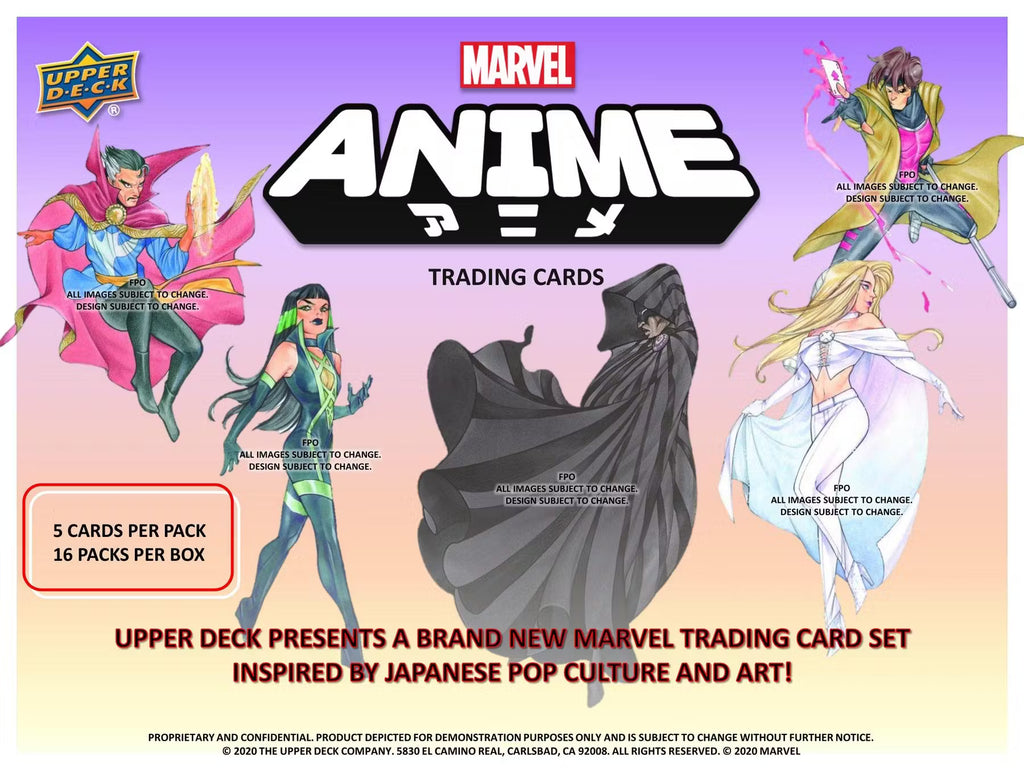 2020 Upper Deck Marvel Anime Hobby Trading Cards