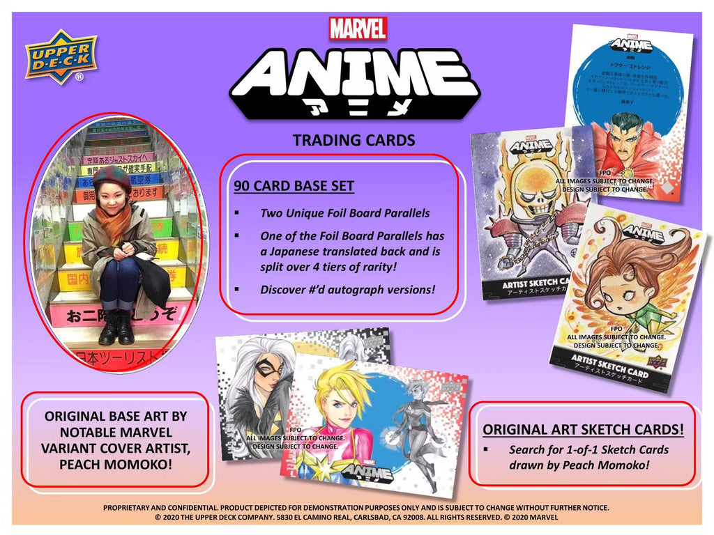 2020 Upper Deck Marvel Anime Hobby Trading Cards