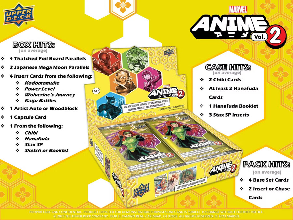 2023 Upper Deck Marvel Anime Volume 2 Hobby Trading Cards