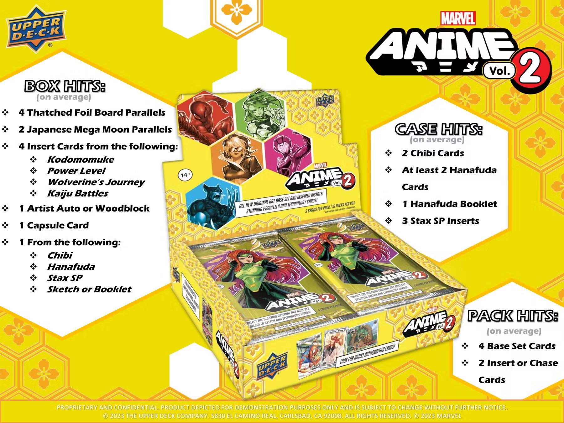 2023 Upper Deck Marvel Anime Volume 2 Hobby Trading Cards