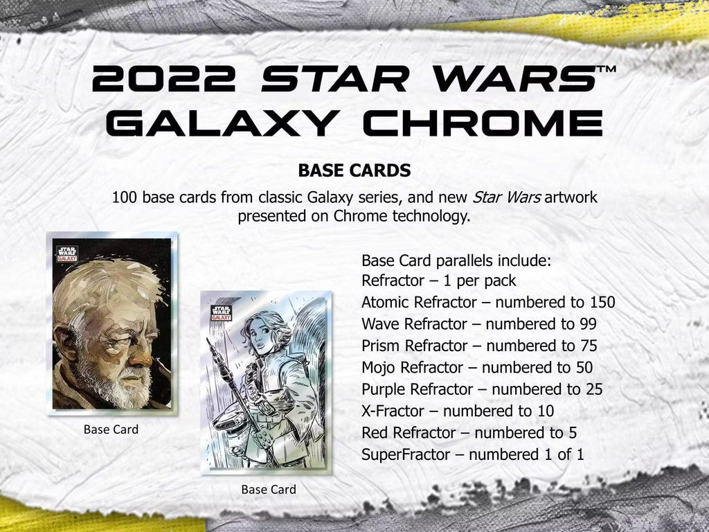 2022 Topps Chrome Star Wars Galaxy Hobby Trading Cards