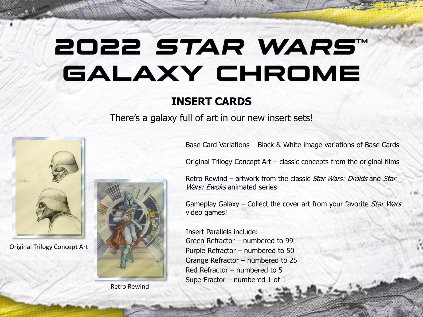 2022 Topps Chrome Star Wars Galaxy Hobby Trading Cards