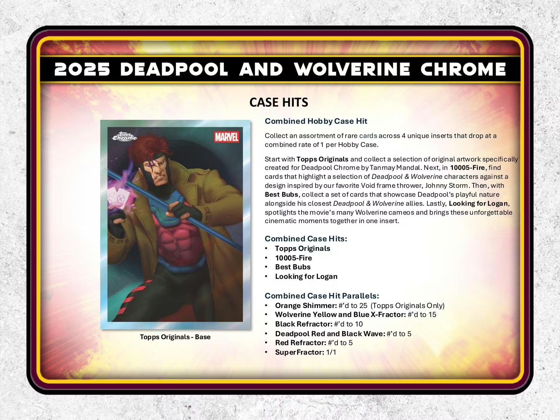 2025 Topps Deadpool Chrome Hobby Trading Cards