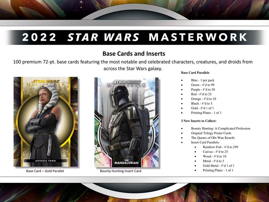 2022 Topps Star Wars Masterwork Hobby Trading Cards