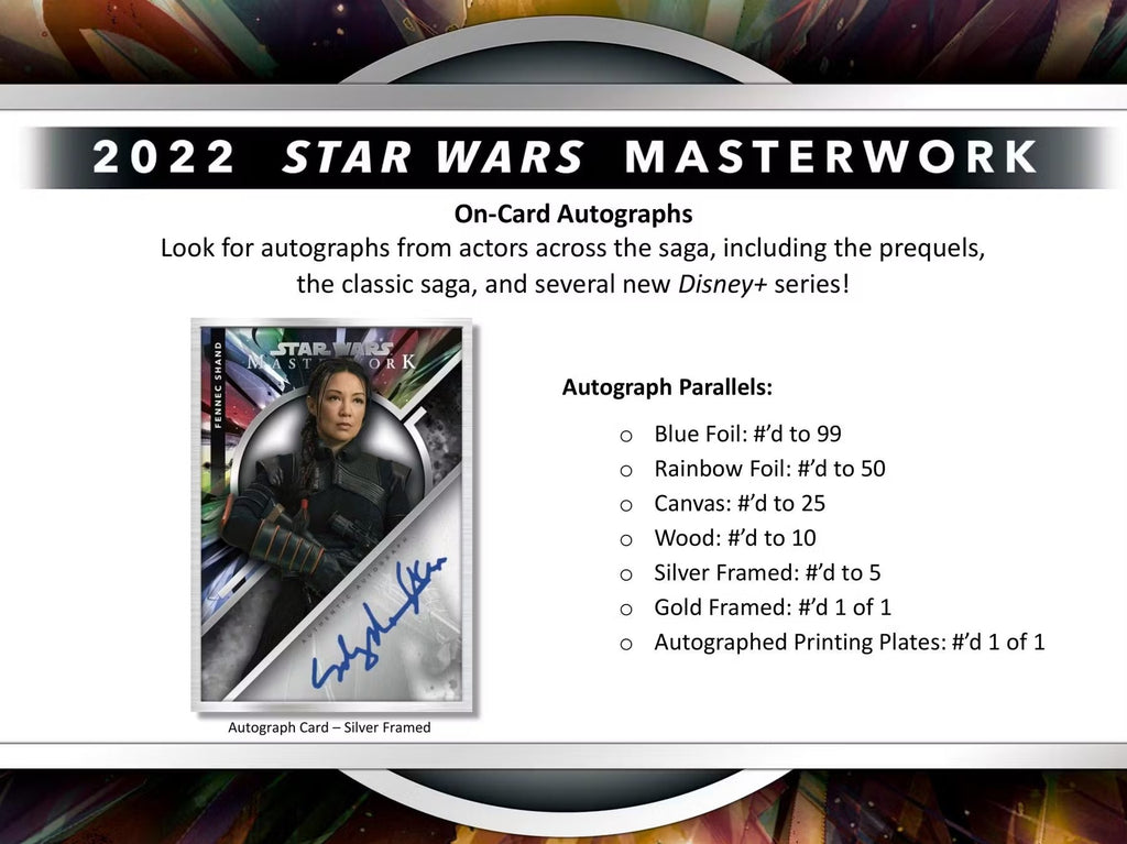 2022 Topps Star Wars Masterwork Hobby Trading Cards