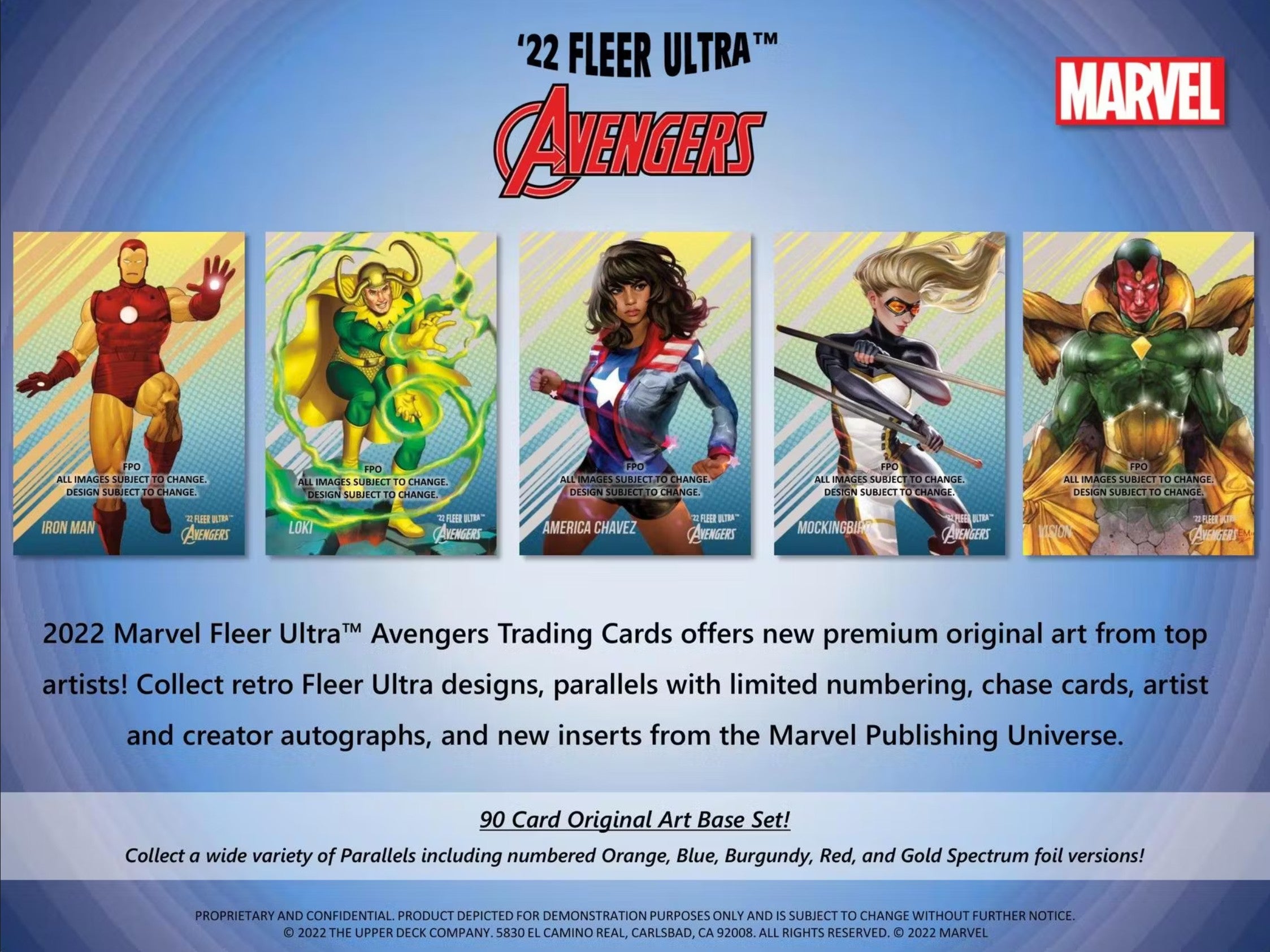 2022 Upper Deck Marvel Fleer Ultra Avengers Hobby Trading Cards