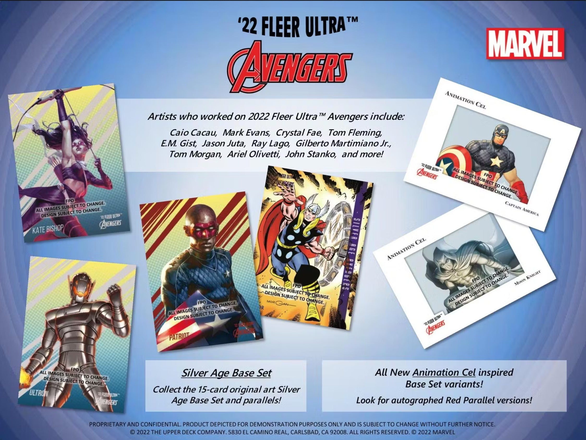 2022 Upper Deck Marvel Fleer Ultra Avengers Hobby Trading Cards