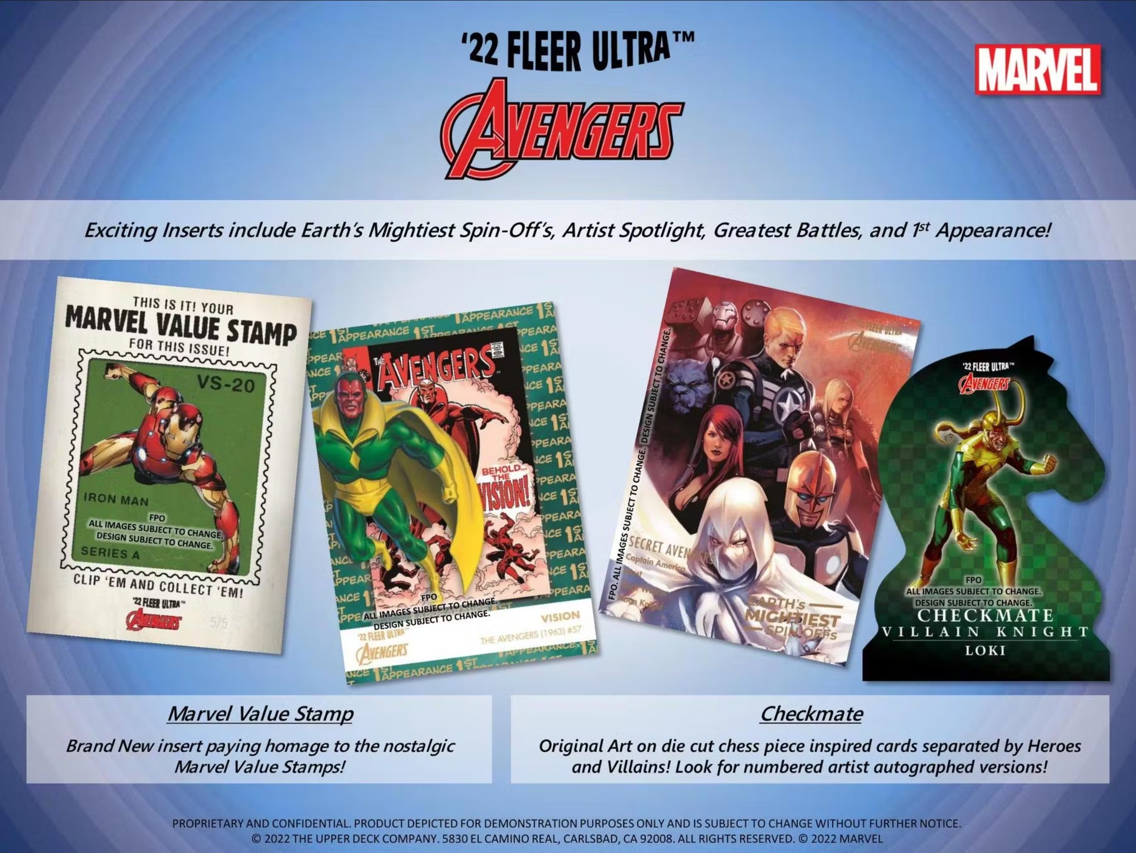 2022 Upper Deck Marvel Fleer Ultra Avengers Hobby Trading Cards