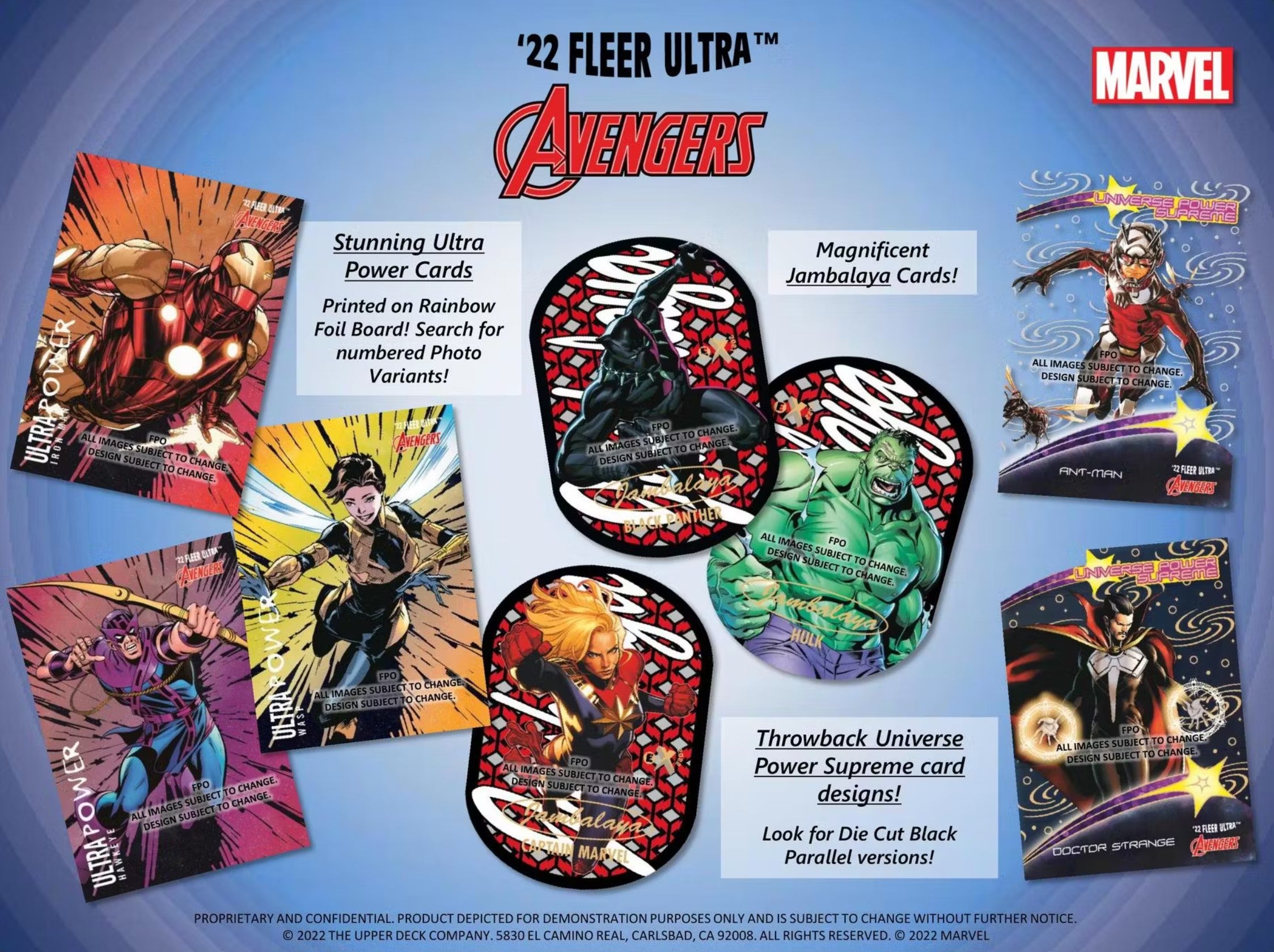 2022 Upper Deck Marvel Fleer Ultra Avengers Hobby Trading Cards