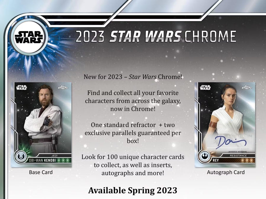 2023 Topps Chrome Star Wars Blaster Trading Cards