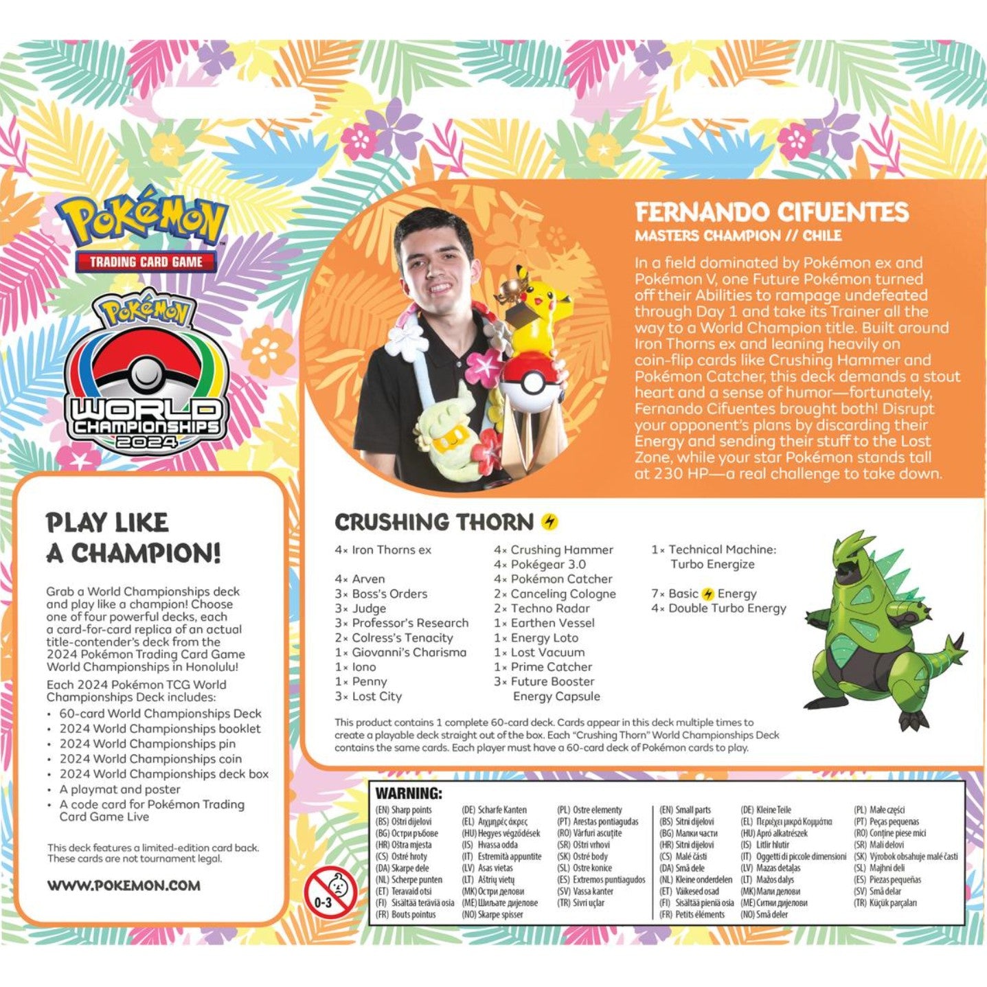 2024 Pokemon World Championship Deck Display Box
