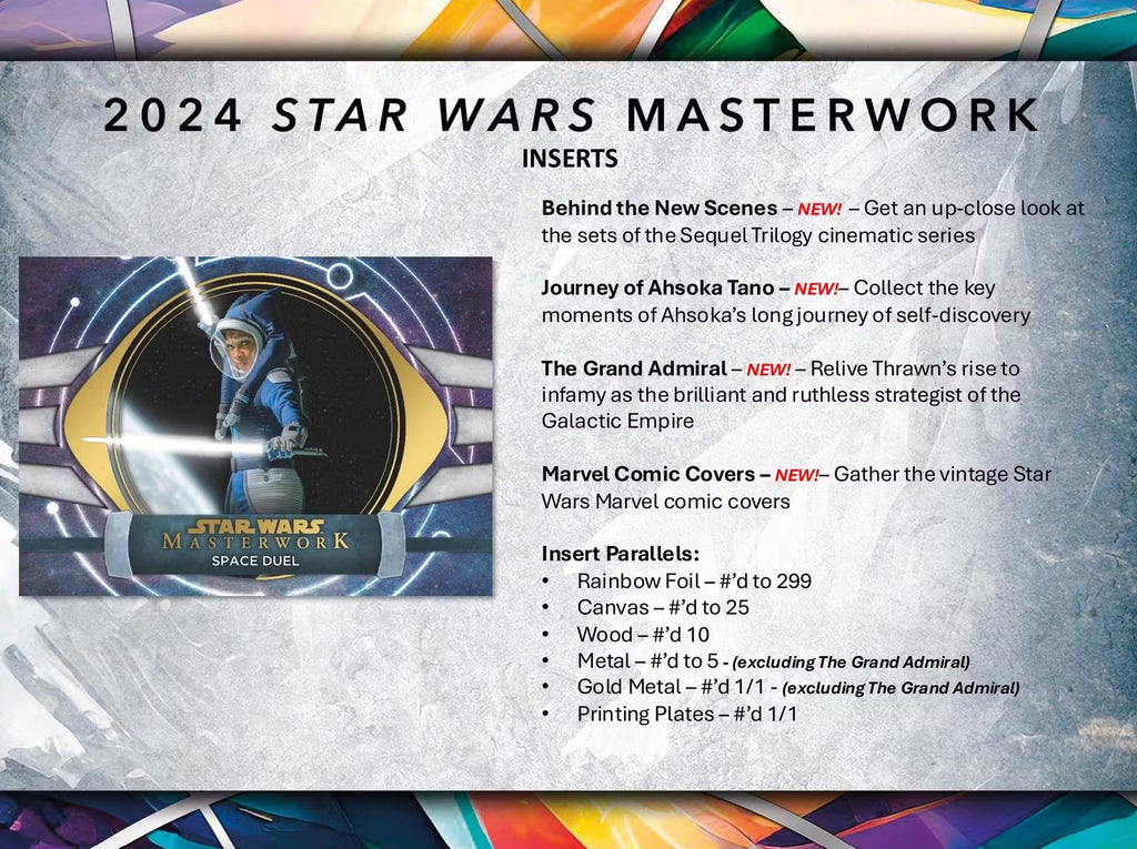 2024 Topps Star Wars Masterwork Hobby Trading Cards