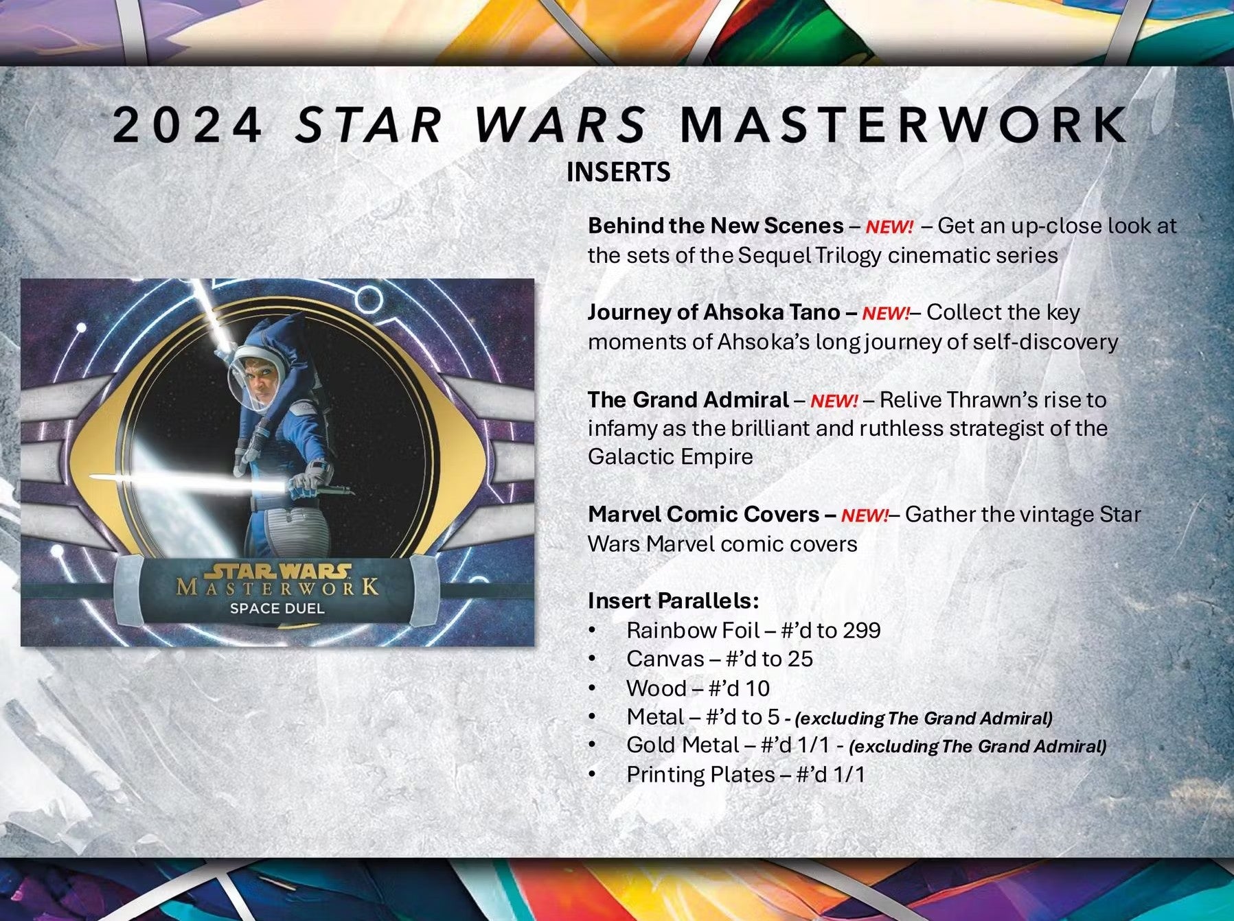 2024 Topps Star Wars Masterwork Hobby Trading Cards