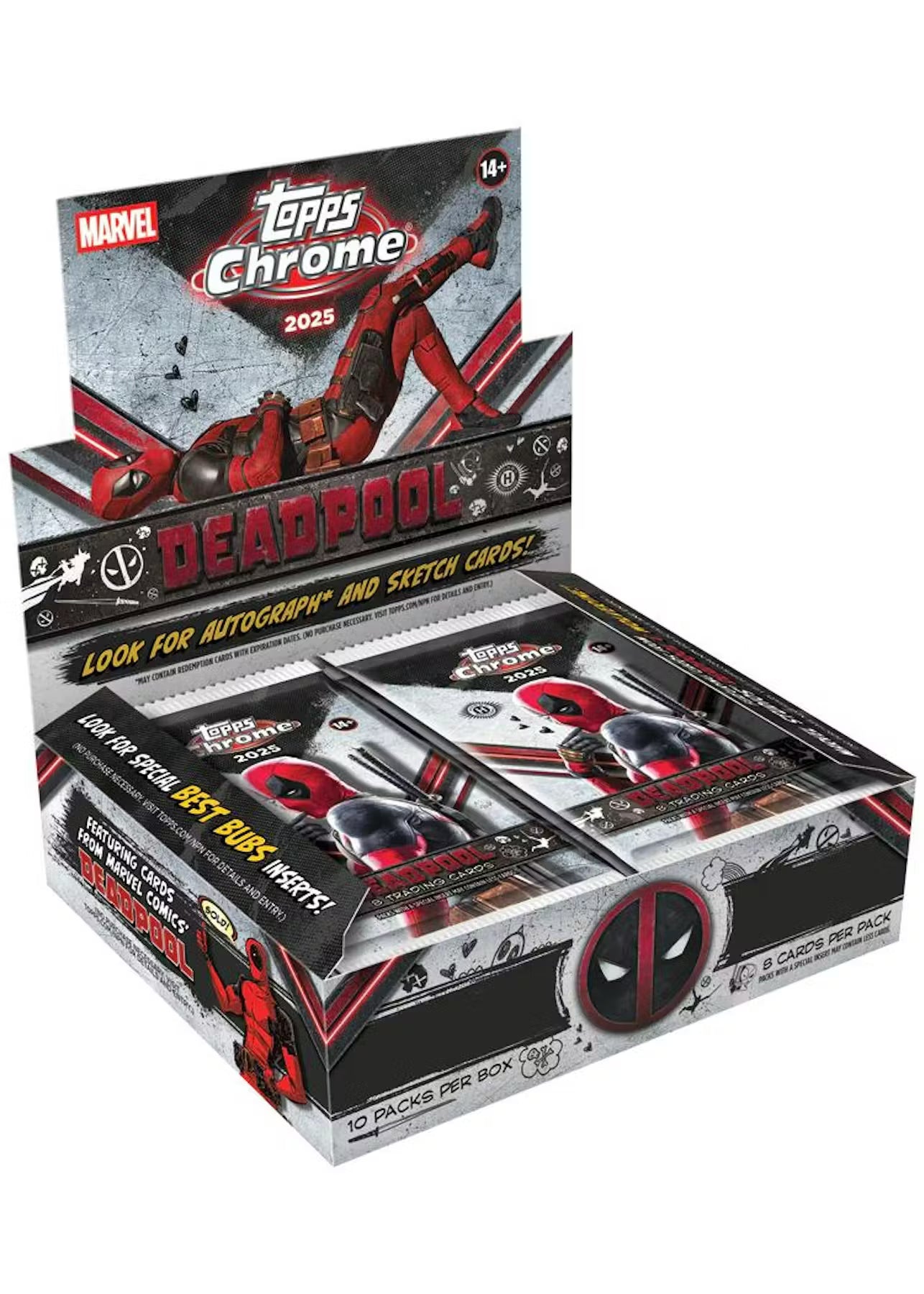 2025 Topps Deadpool Chrome Hobby Trading Cards