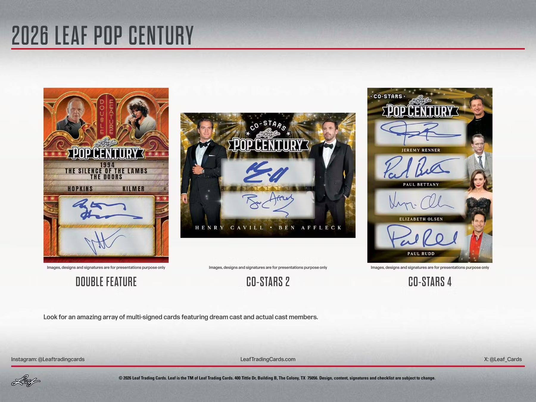 2026 Leaf Metal Pop Century Trading Cards