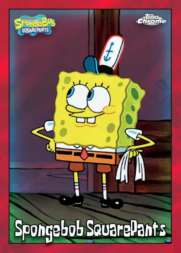 2025 Topps Chrome Spongebob Squarepants 25th Anniversary Sapphire Edition Trading Cards