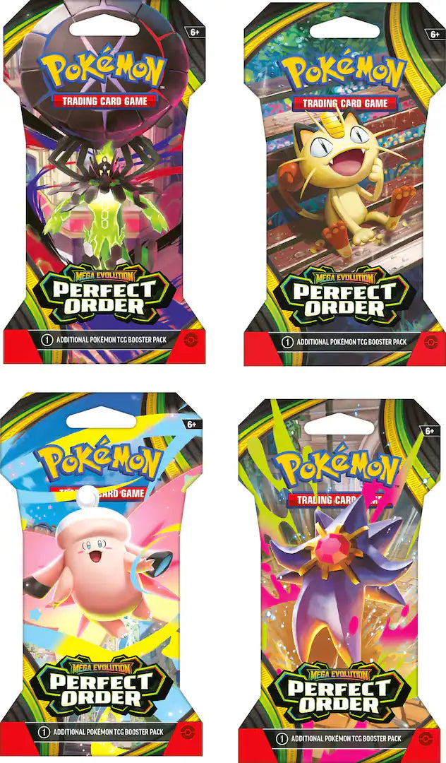 Pokemon Mega Evolution Perfect Order Sleeved Booster Trading Cards