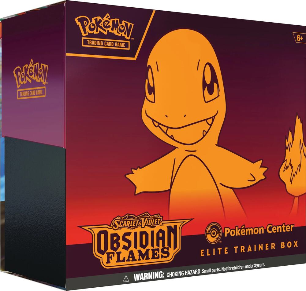 Pokemon Scarlet and Violet - Obsidian Flame Pokemon Center Elite Trainer Trading Cards