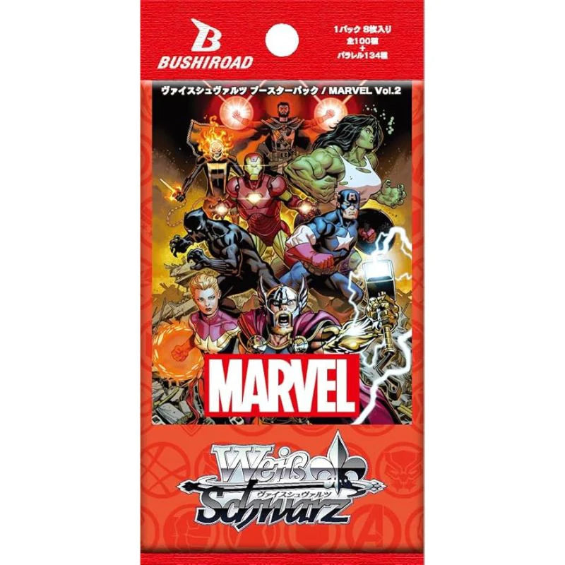 Weiss Schwarz Marvel Vol.2 Booster Trading Cards