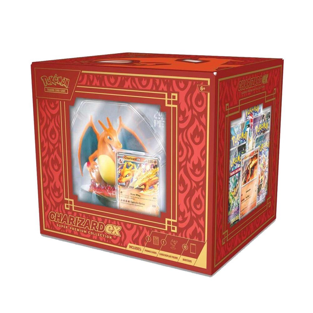 Pokemon Charizard Ex Super Premium Collection Toy Only with Promo Cards