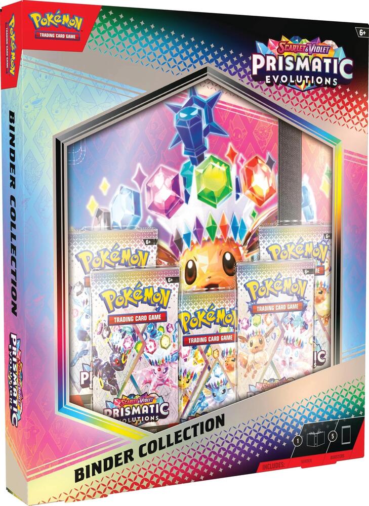 Pokemon Scarlet & Violet Prismatic Evolutions Binder Collection Trading Cards