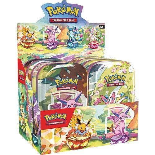 Pokemon Scarlet & Violet Prismatic Evolutions Mini Tin Trading Cards