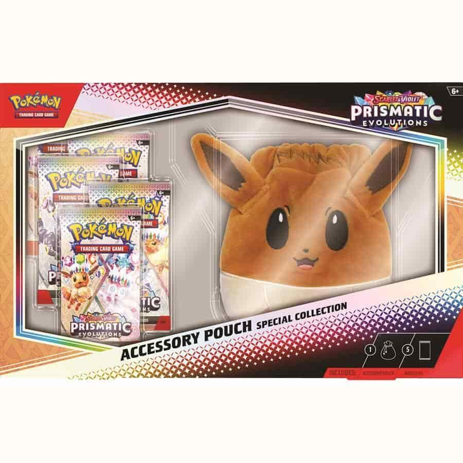 Pokemon Scarlet and Violet - Prismatic Evolutions Accessory Pouch Special Collection Trading Cards