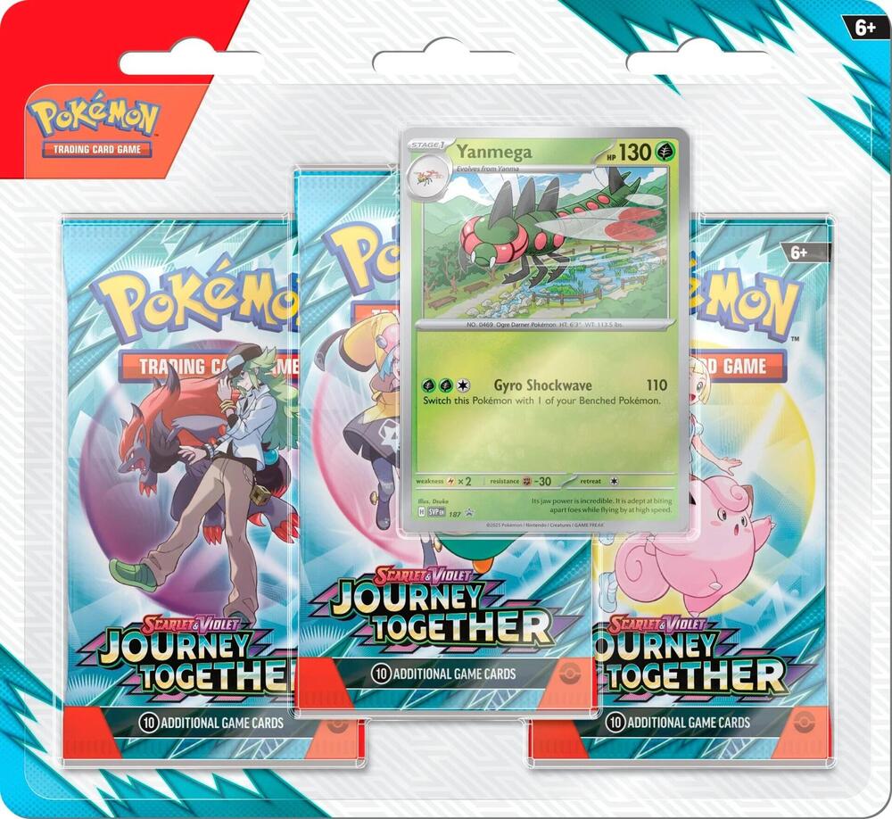 Pokemon Scarlet and Violet - Journey Together 3-Pack Blister Trading Cards