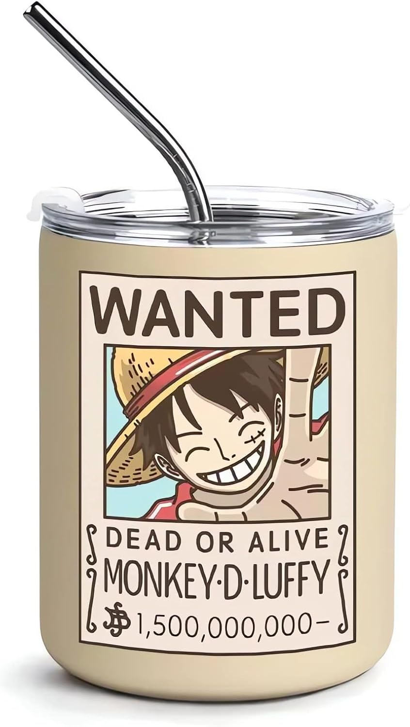 One Piece Monkey D Luffy Tumbler Signed by Taz Skylar