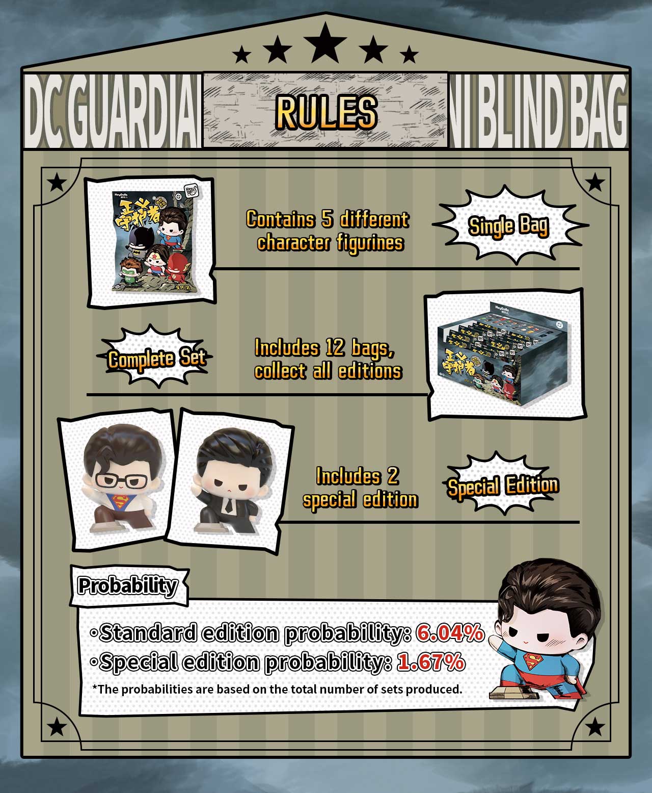 Hey Dolls Guardians of Justice Mini Blind Bag Figures