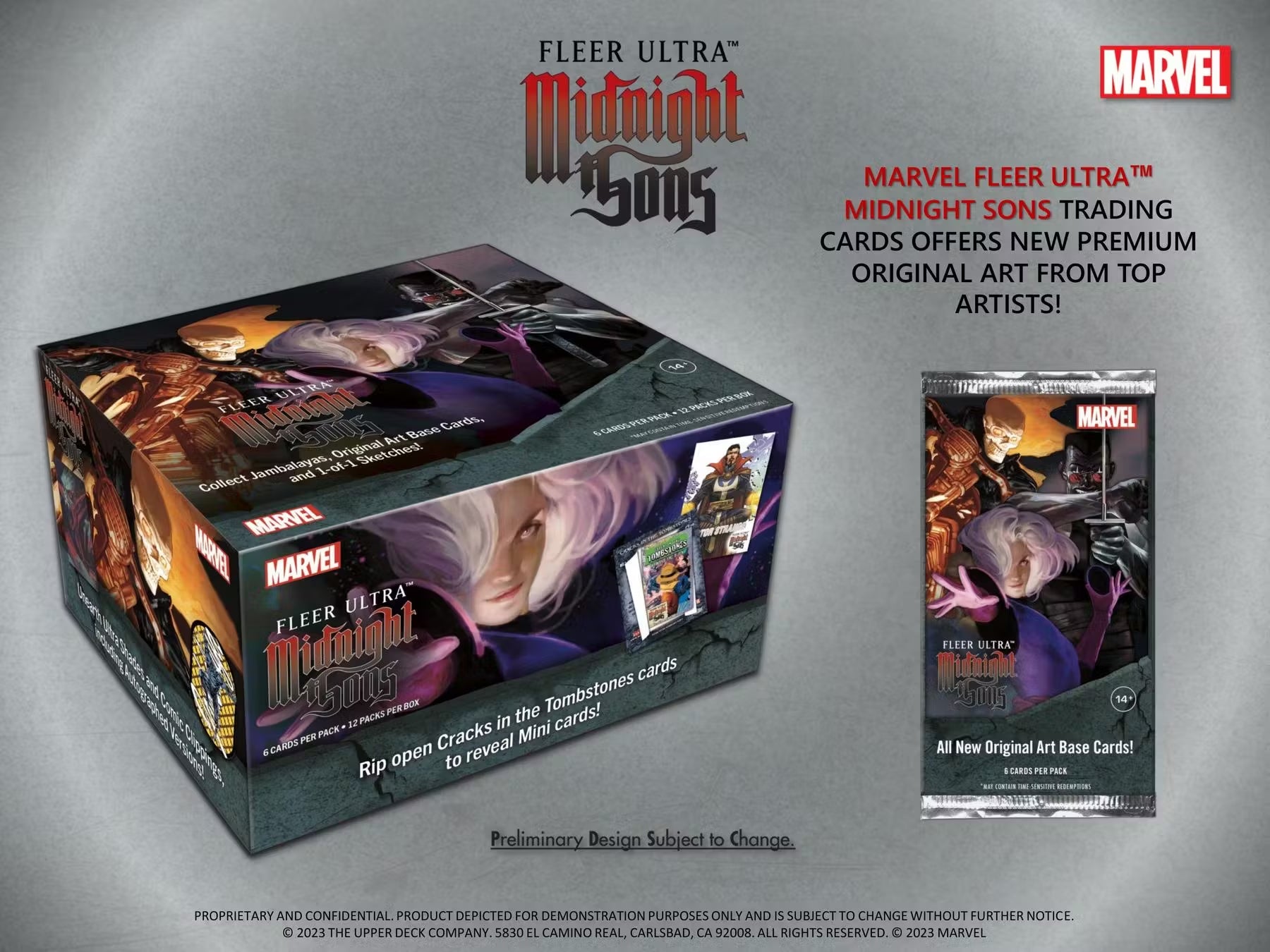 2023 Upper Deck Marvel Fleer Ultra Midnight Sons Hobby Trading Cards