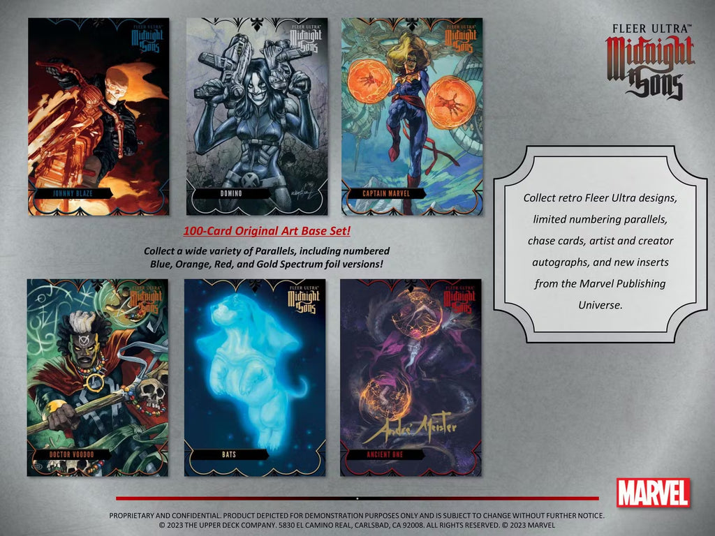 2023 Upper Deck Marvel Fleer Ultra Midnight Sons Hobby Trading Cards