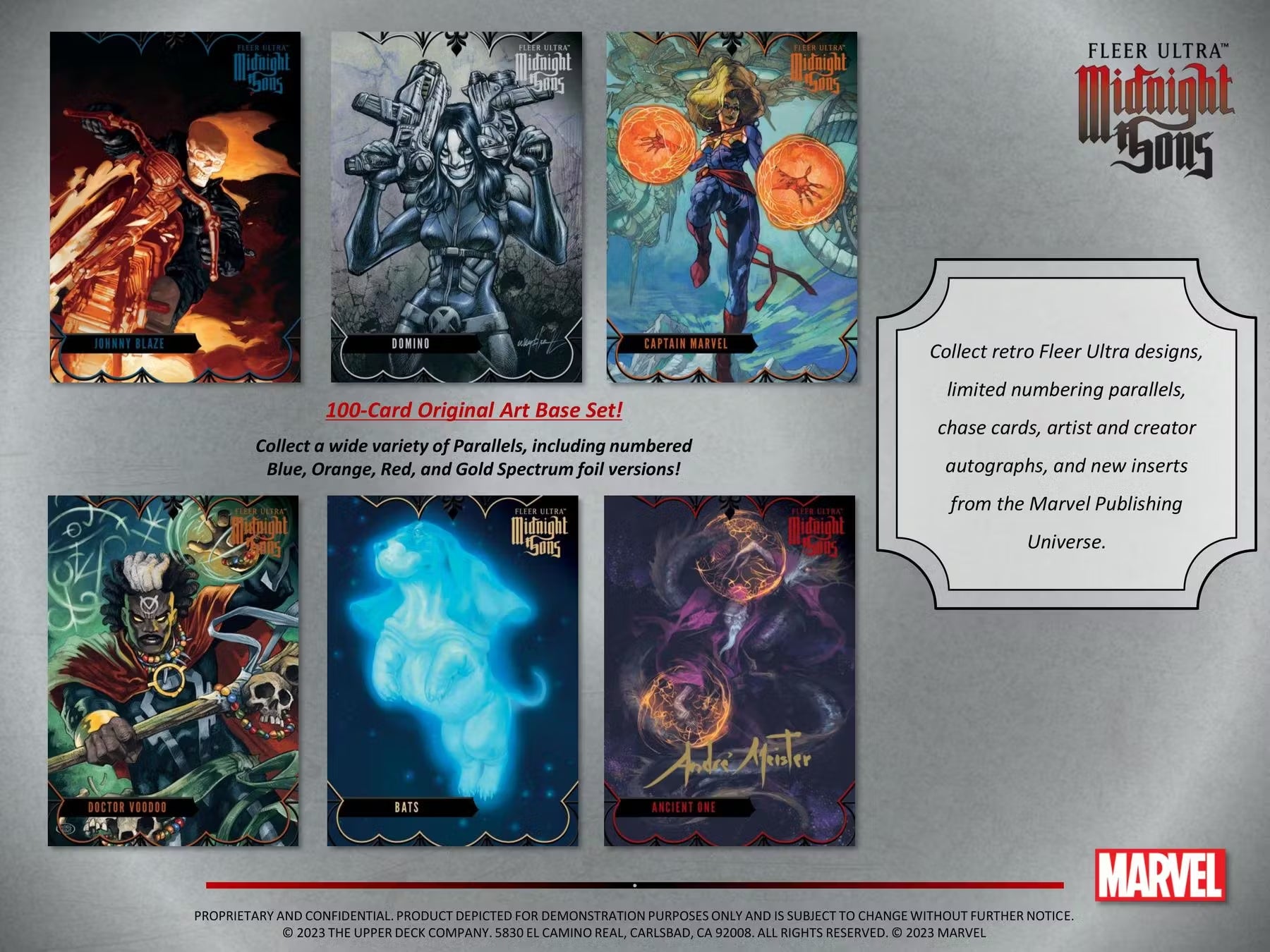 2023 Upper Deck Marvel Fleer Ultra Midnight Sons Hobby Trading Cards