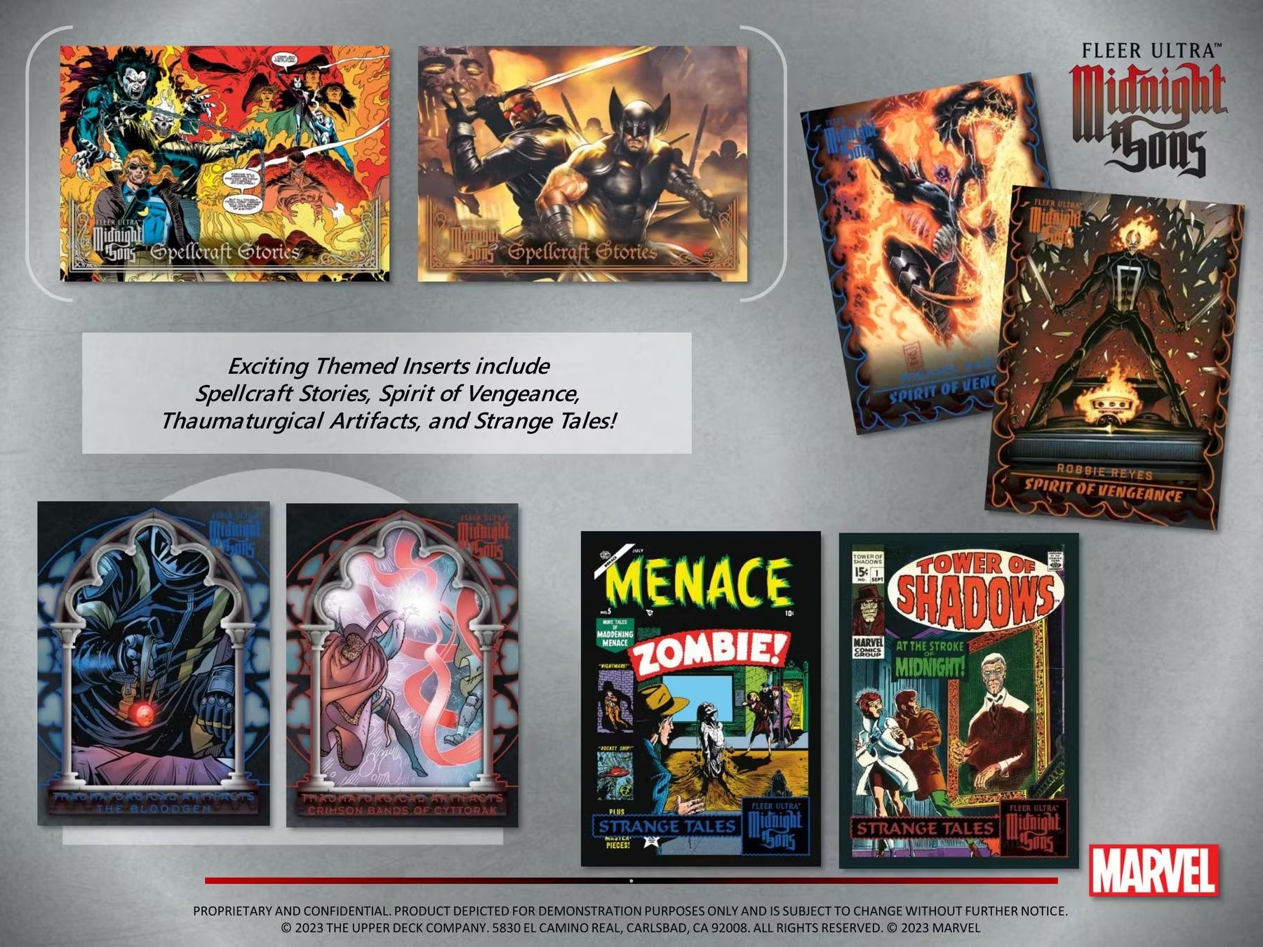 2023 Upper Deck Marvel Fleer Ultra Midnight Sons Hobby Trading Cards