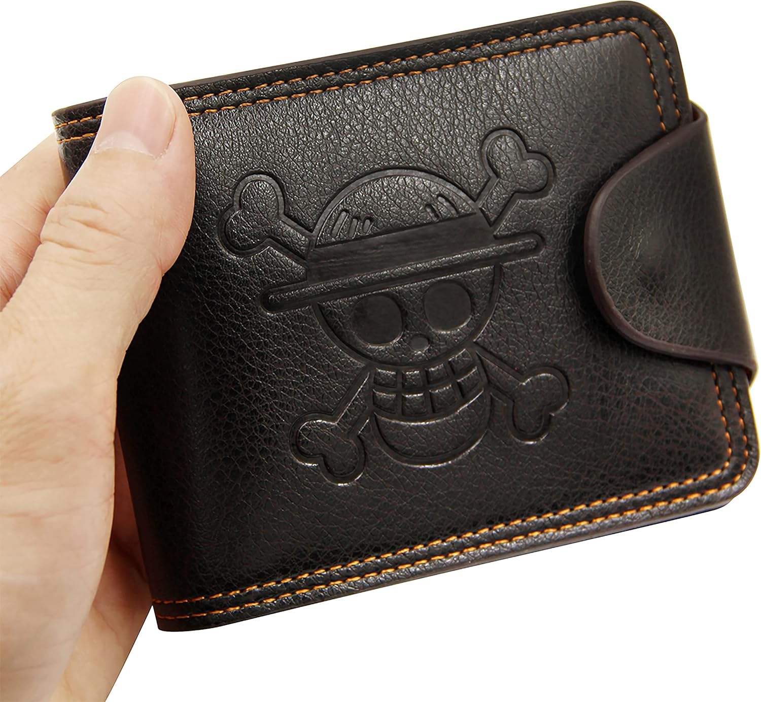 One Piece Straw Hat Luffy Wallet Signed by Taz + Keychain