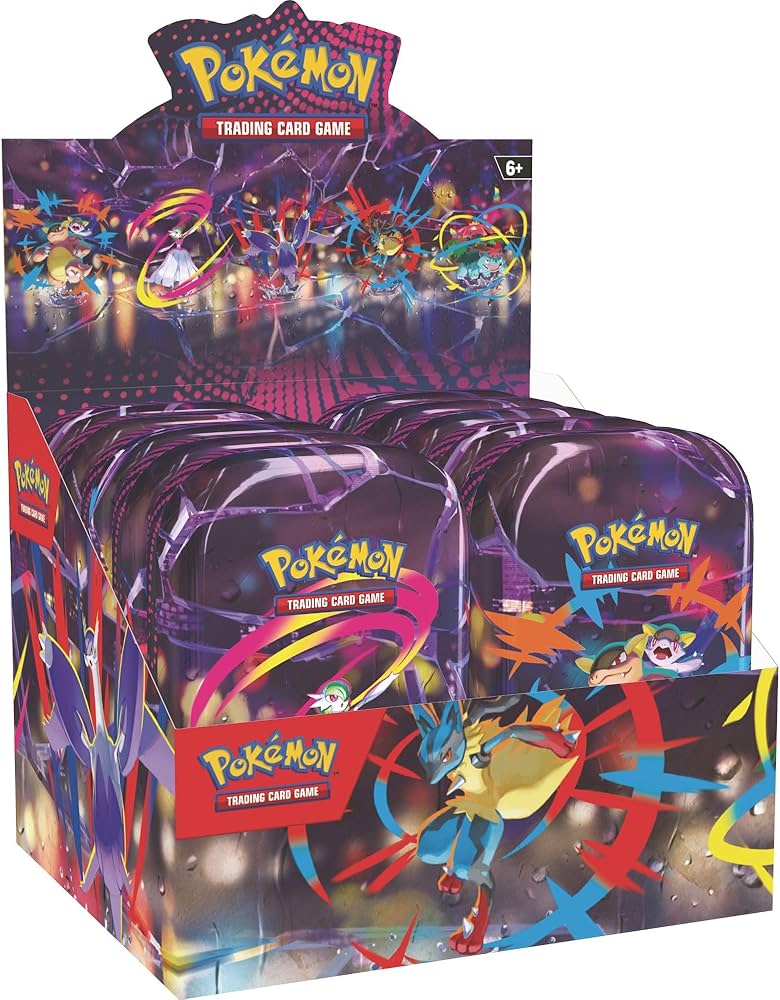 Pokemon Mega Evolution Mega Heroes Mini Tin Trading Cards