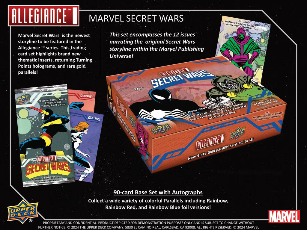 2024 Upper Deck Marvel Allegiance Secret Wars 1984 Hobby Trading Cards