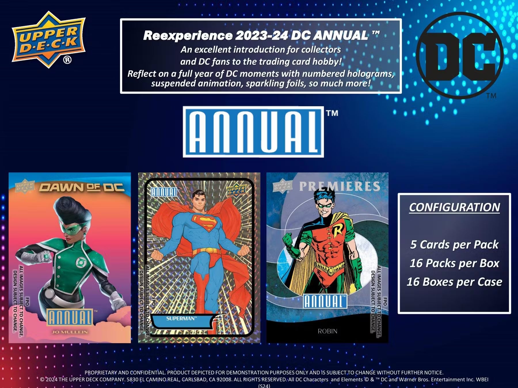 2023-24 Upper Deck DC Annual Hobby Trading Cards