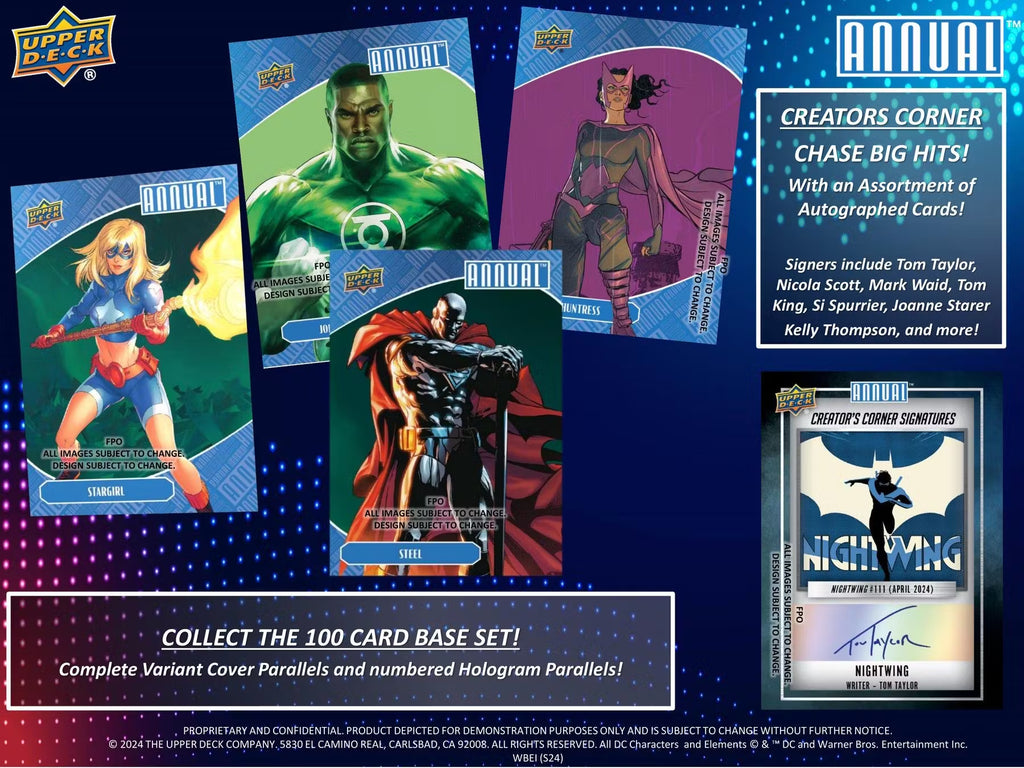 2023-24 Upper Deck DC Annual Hobby Trading Cards